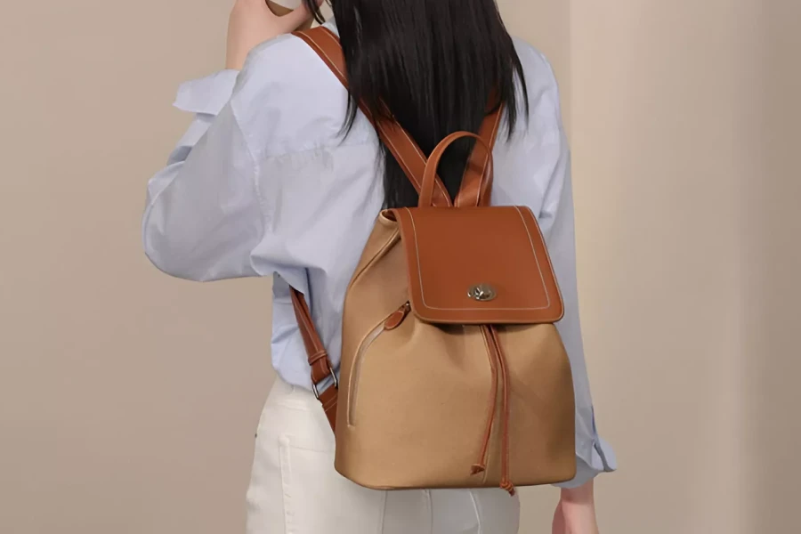 Genuine Leather Versatile Backpack